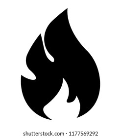 Isolated icon design of fire flame