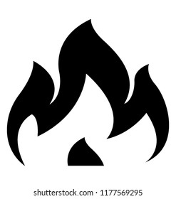 Isolated icon design of fire flame