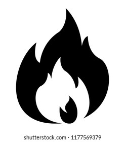 Fire Flame Icon Illustration Design Stock Vector (Royalty Free) 529725748