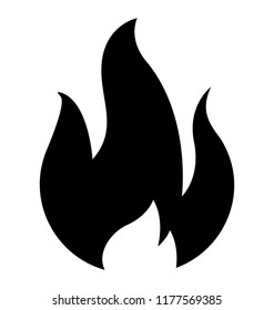 Isolated icon design of fire flame