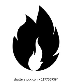 Isolated icon design of fire flame
