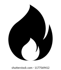 Isolated icon design of fire flame