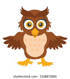
Isolated icon design of owl cartoon
