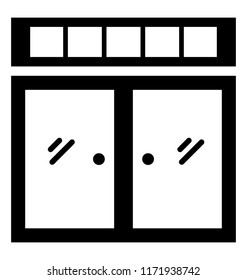 
Isolated icon design of plantation shutter
