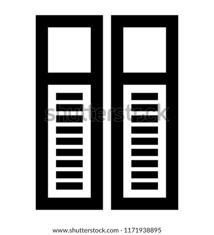 
Isolated icon design of plantation shutter
