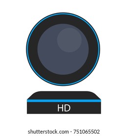 Isolated icon in a flat style. Concept  objective logo