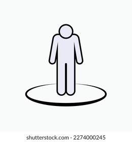 Isolated Icon. Isolation, Protected. Under Surveillance Symbol.