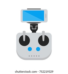 Isolated icon joystick for drone. Vector flat illustration