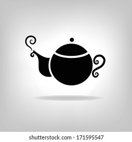 isolated icon kettle, teapot, coffee pot