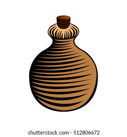 Isolated icon of a lotion flask, Spa Vector illustration