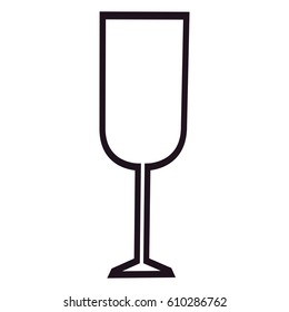 Isolated icon o a wine cup, Vector illustration