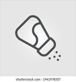 Isolated icon of a salt shaker