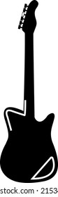 Isolated Icon, Shape Electric Guitar Outline Telecaster