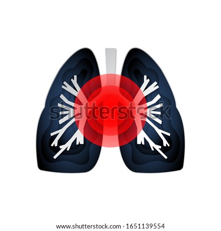 Isolated icon of sick lungs with different diseases on a white background. Pneumonia, asthma, tuberculosis, cancer, severe acute respiratory syndrome, coronavirus infection. Vector illustration.