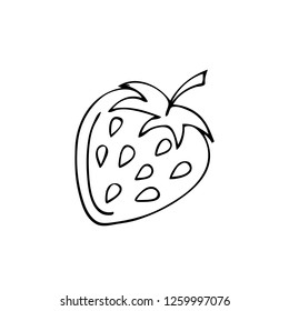 Outline Strawberry Images, Stock Photos & Vectors | Shutterstock
