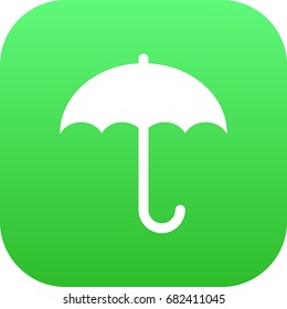 Isolated Icon Symbol On Clean Background. Vector Umbrella Element In Trendy Style.
