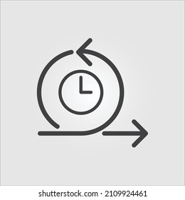 Isolated icon that represents agile and lean processes