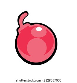Icono aislado de ilustración vectorial del elemento de bomba para la aplicación de juego