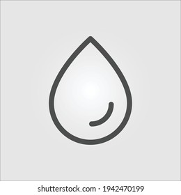 Icono aislado de una gota de agua o algún otro líquido
