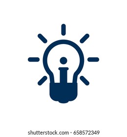 Isolated Idea Icon Symbol On Clean Background. Vector Concept  Element In Trendy Style.