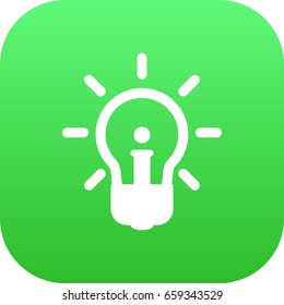 Isolated Idea Icon Symbol On Clean Background. Vector Concept  Element In Trendy Style.