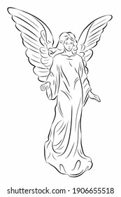 isolated illustration angel 