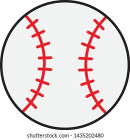 The isolated illustration of baseball