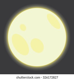 An Isolated Illustration of the moon