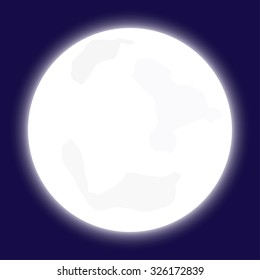 An Isolated Illustration of the moon