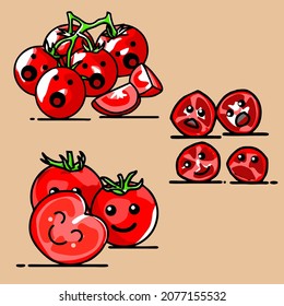 Einzige Illustration von Tomatenzeichen