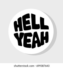 Isolated image for badge, sticker or patch. Vector illustration