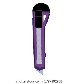 
isolated image of a clerical knife on a white background