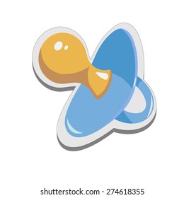 Isolated image of a nipple on a white background