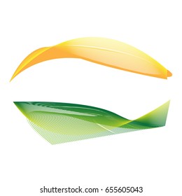 Isolated Indian flag on a white background, Vector illustration