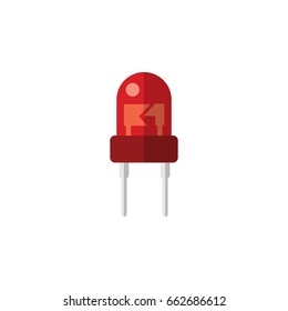 Isolated Indicator Flat Icon. Recipient Vector Element Can Be Used For Recipient, Transistor, Transducer Design Concept.