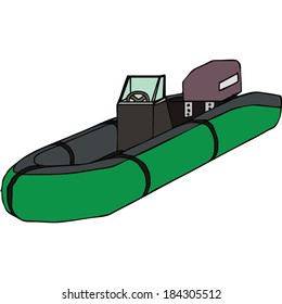 isolated inflatable, vector illustration