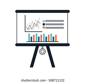 Isolated infographic board design