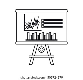Isolated infographic board design