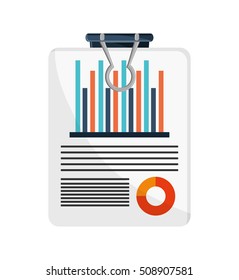 Isolated infographic document design