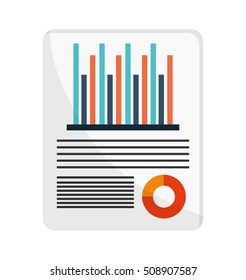 Isolated infographic document design