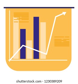 Isolated infographic presentation design