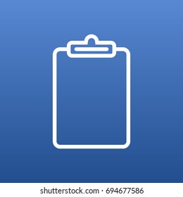 Isolated Information Outline Symbol On Clean Background. Vector Clipboard Element In Trendy Style.