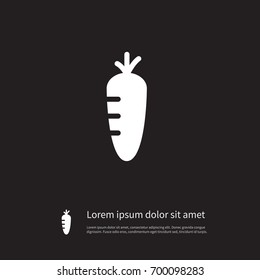 Isolated Ingredient Icon. Carrot Vector Element Can Be Used For Rooty, Carrot, Eat Design Concept.