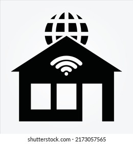 Isolated Internet of Things Glyph Icons EPS 10 Free Vector Graphic