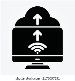 Internet aislado de las cosas Iconos glifos EPS 10 Gráficos vectores gratis