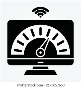 Isolated Internet of Things Glyph Icons EPS 10 Free Vector Graphic