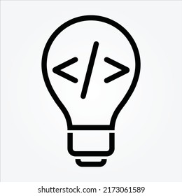 Isolated Internet of Things Line Icons EPS 10 Free Vector Graphic