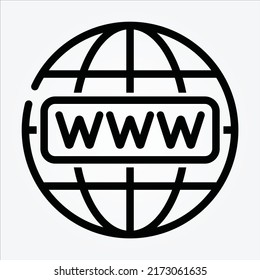 Internet aislado de las cosas Iconos de línea EPS 10 Gráfica vectorial libre