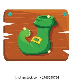 Isolated ireland shoe wood saint patricks day ireland icon- Vector