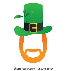 Isolated irish man. Saint patricks day - Vector